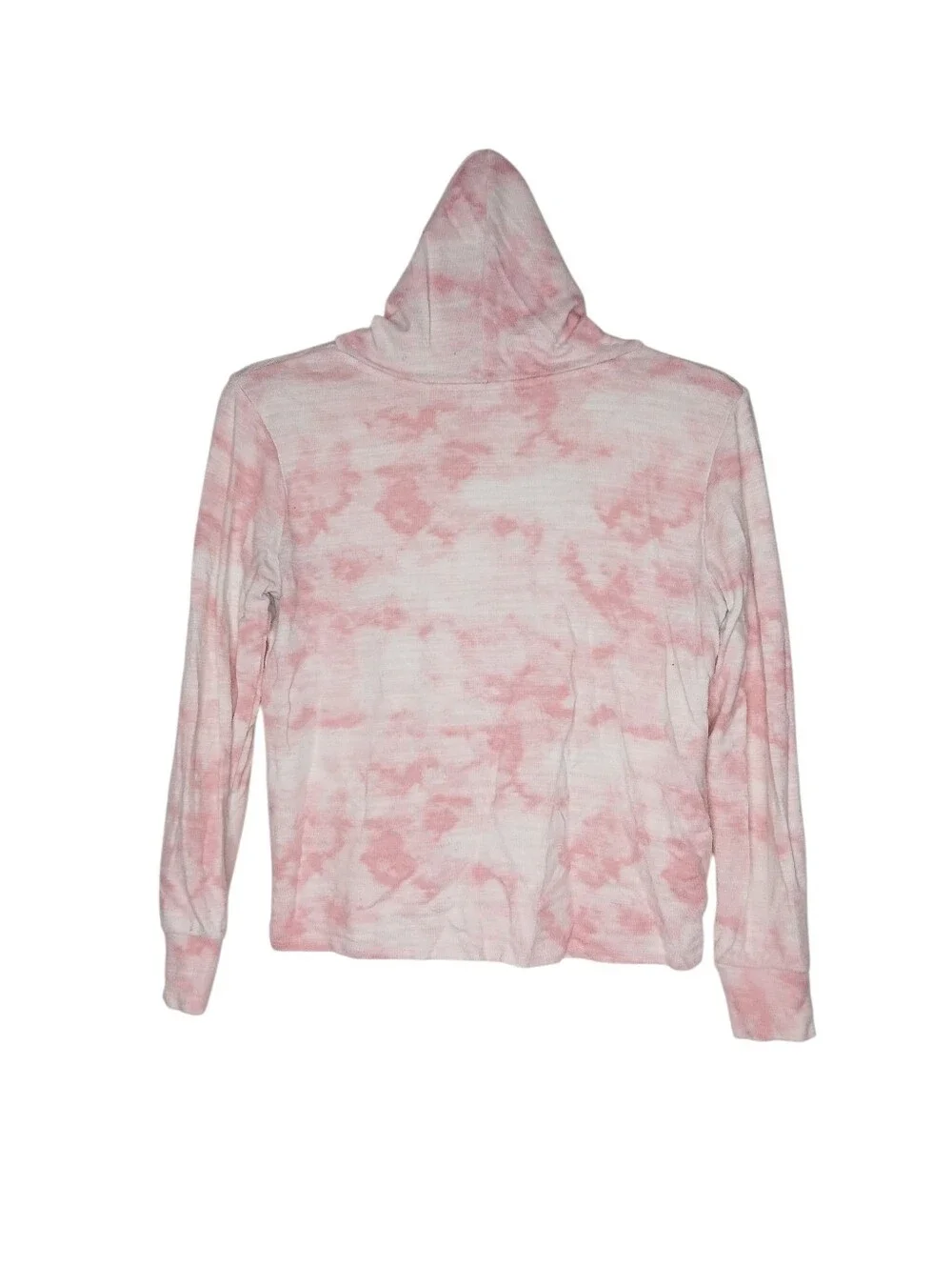 Old Navy Girls Pink Tie-Dye Lightweight Hoodie Top